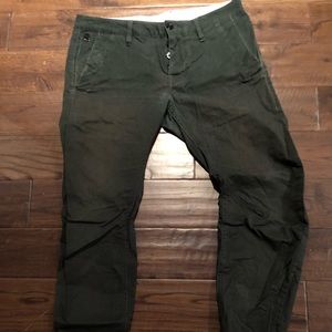 G star raw faded green/ Black chinos